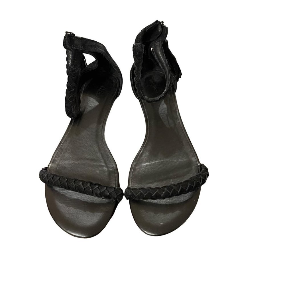 Joie Women's Leather Braided Sandals Zipper back size 37.5 or 7